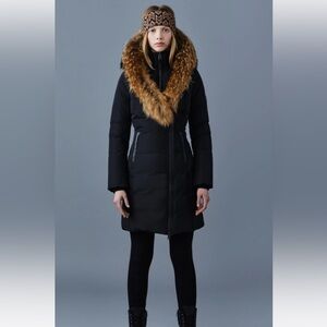 KAY down coat with natural fur Signature Mackage Collar - SM